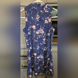 Mudd Navy and Peach Floral Top